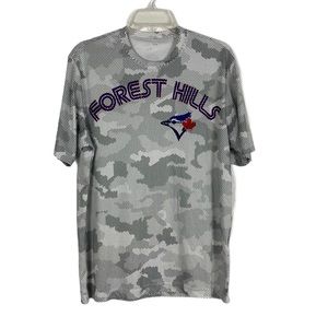 Sport-Tek Toronto Blue Jays gray camouflage tee M